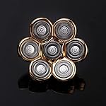 7 Heads Electric Shaver Blades, Floating Washable Blade Electric Razor Shaver Head Replacement For Men(Gold)