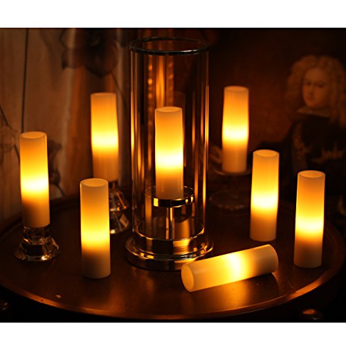 Simplux Battery Powered Flameless Votive Led Pillar Candle (Pack Of 2), 2 X 6, Ivory #TOP3
