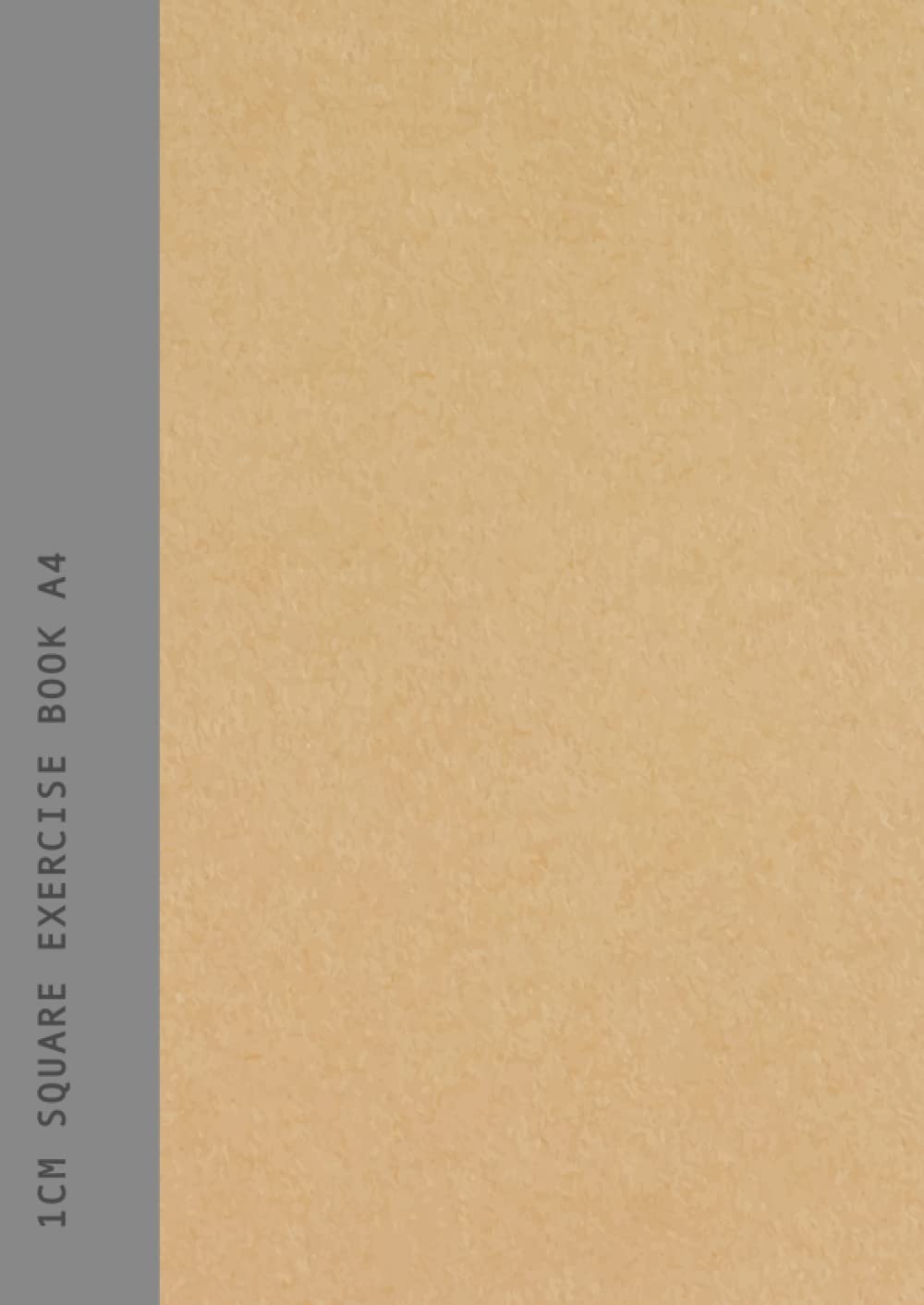 1cm Square Exercise Book A4: Grey Spine | Maths Notebook 10mm Squared Grid Graph Paper for School, College, Science | Recycled Paper Kraft Cover