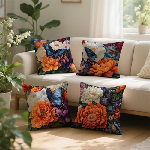 Taie oreiller de canapé étanche grand format carré pour décoration maison d'été - 4