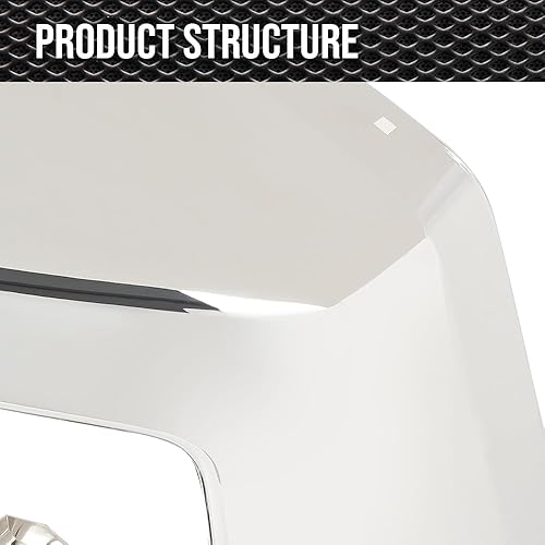 Miniatura 7 de CNNELL Tapa de parachoques delantera derecha lado del pasajero compatible con Toyota Tundra 2014-2018 para modelos sin sistema de asistencia de