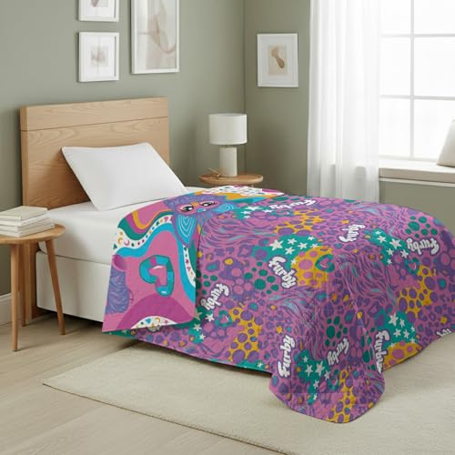 Image of Northwest Furby Furby World Quilted Blanket, Comfy Throw, Adults Boys Girls, Soft Lightweight Bedding for Bed, or Couch, 60 x 80 inches