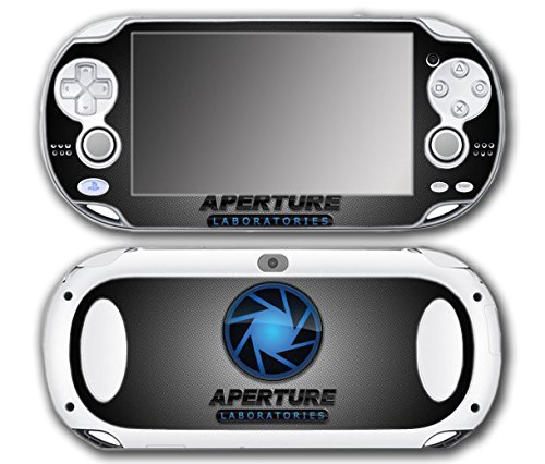 Portal 1 2 Gun Chell Gladdos Wheatley Aperture Laboratories Video Game Vinyl Decal Skin Sticker Cover for Sony Playstation Vita Regular Fat 1000 Series System