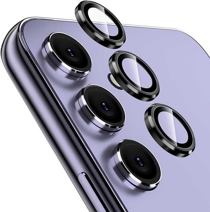 CoverGallery for Samsung Galaxy A55 5G Back Camera Lens Ring Protector Anti Shock/Anti-Scratch/Clear/Black Camera Tempered Glass - Pack of 3 (B0CYLW4JVR) Amazon Price History, Amazon Price Tracker