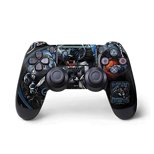 Skinit Decal Gaming Skin Compatible with PS4 Pro/Slim Controller - Officially Licensed Liquid Blue NFL Carolina Panthers Running Back Design