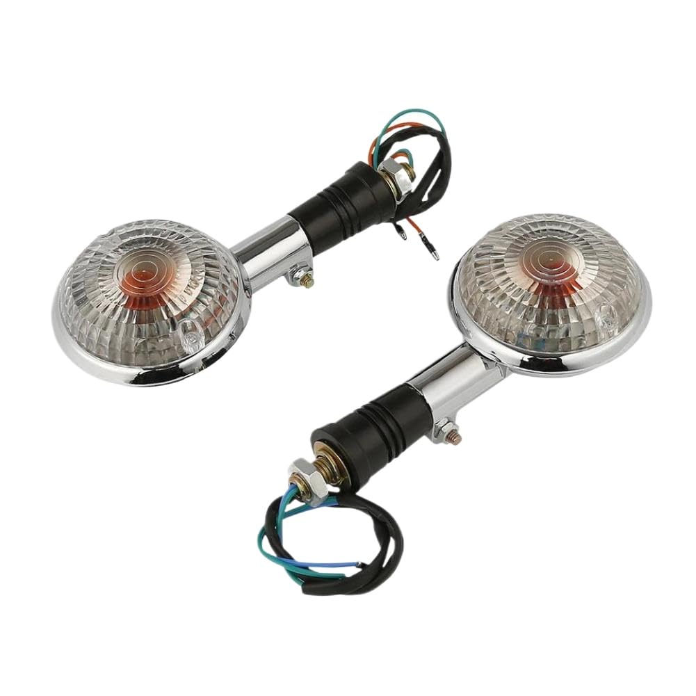 Motorcycle Turn Blinker Light Compatible with XVS650 XVS1100 XVS400 V-MAX1200 V-XV535 XV920(Clear Lens)