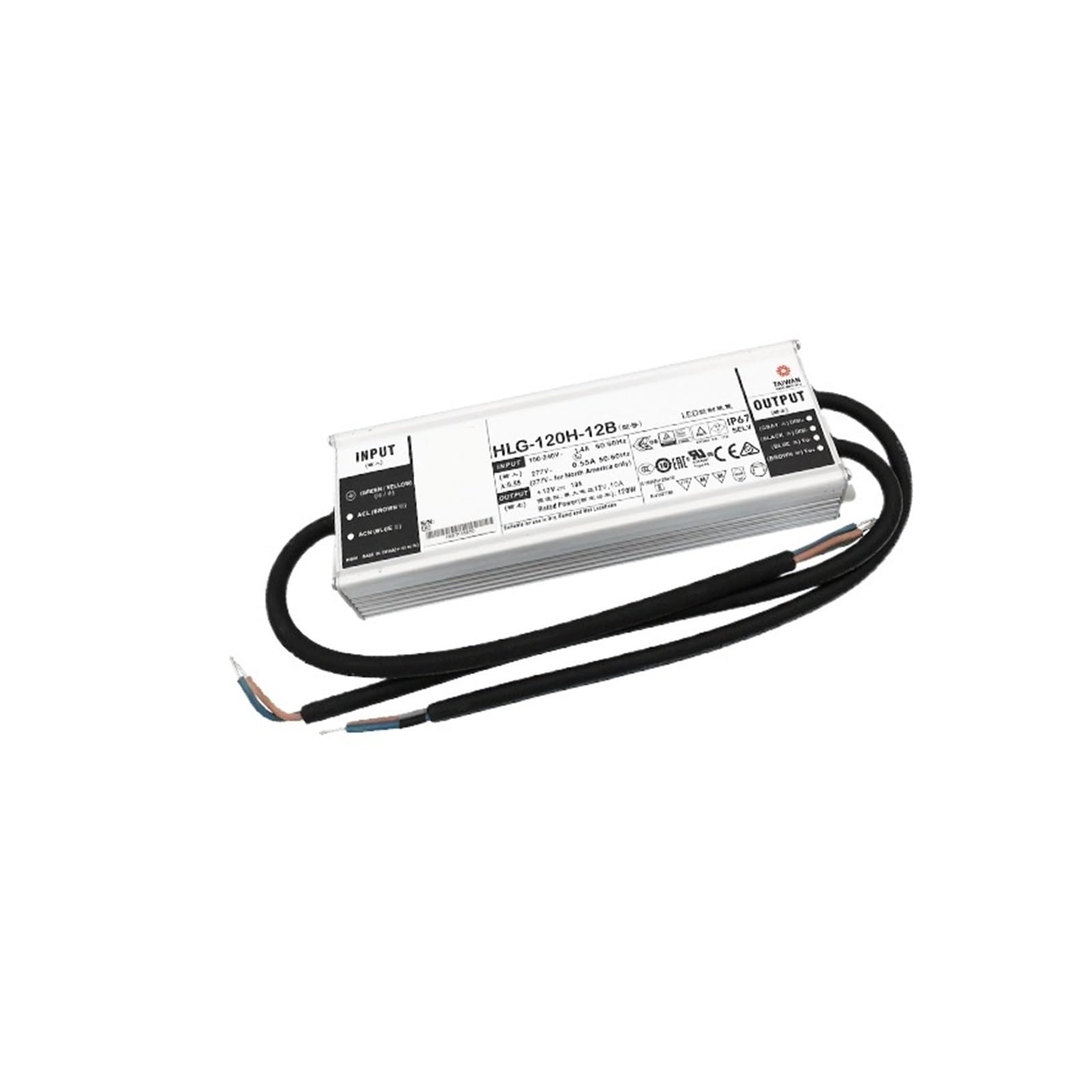 NXUTKBNK HLG-120H-12 120W Waterproof LED Power Supply for PFC Street Lights