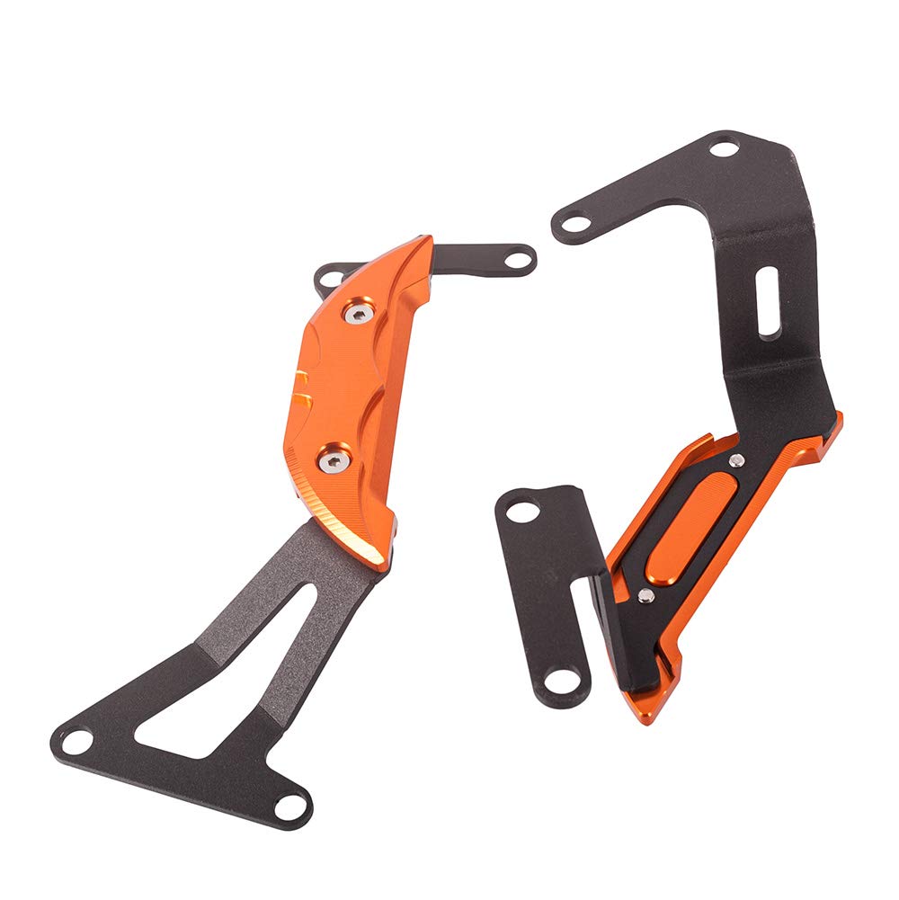 Set di Cursori per Carter Motore del Motociclo Protezione del Coperchio dell'accensione e della Frizione Protezioni Antiurto per Duke 390/RC390 2016-2020 (Arancia)