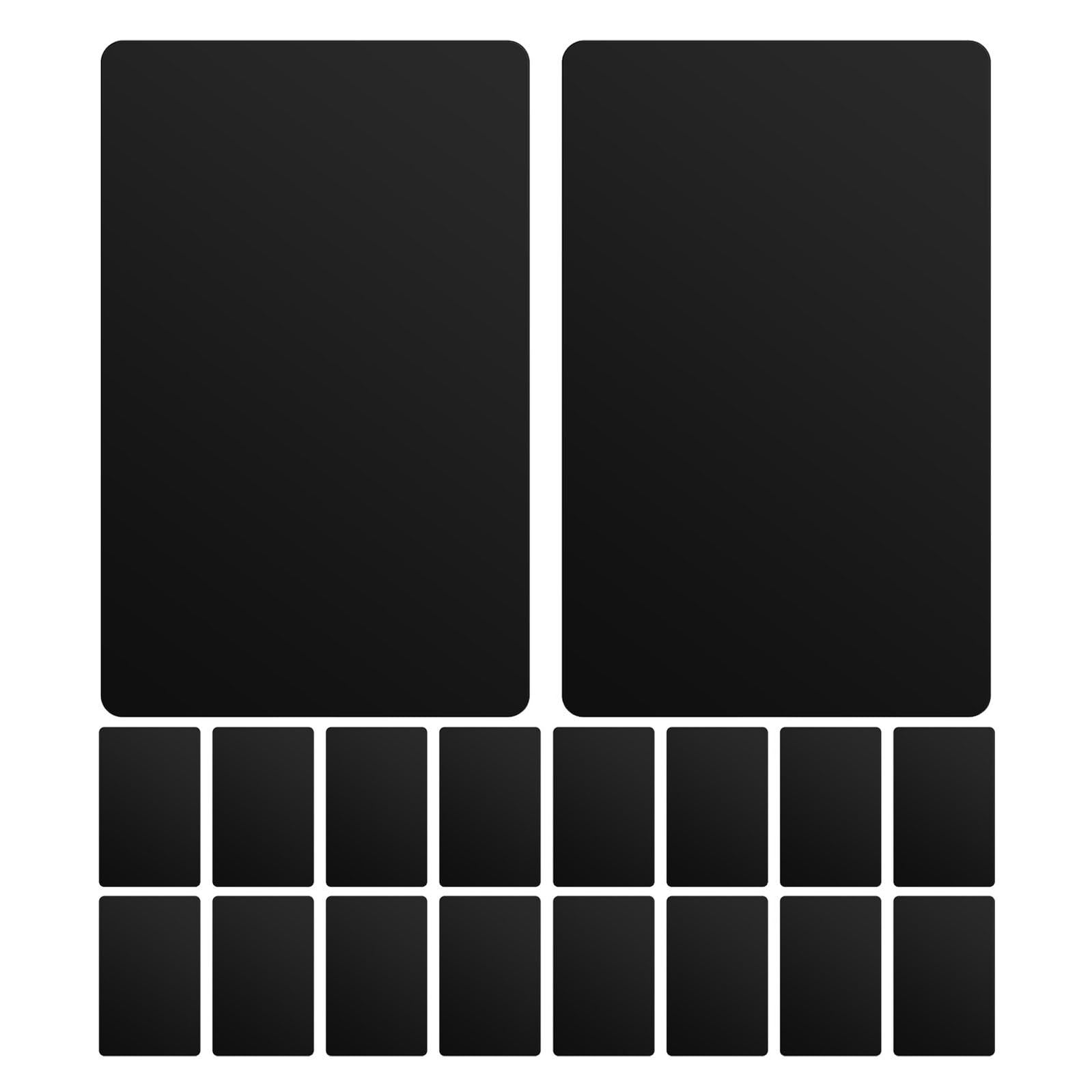 Cartes de Visite Vierges en Aluminium Noir 300 Pièces pour Gravure Laser