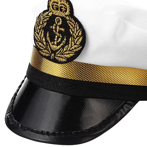 Amosfun Pet Captain’s Hat Sailors Sea Captain White Captain Hat Dog Cat Puppy Sailor Halloween Cosplay Costume Hat 5.3 Inch Amosfun Pet Captain’s Hat Sailors Sea Captain White Captain Hat Dog Cat Puppy Sailor Halloween Cosplay Costume Hat 5.3 Inch