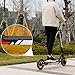 Hbaebdoo 2X Waterproof PVC Reflective for MAX G30 Kickscooter Foldable (Yellow Yellow White)