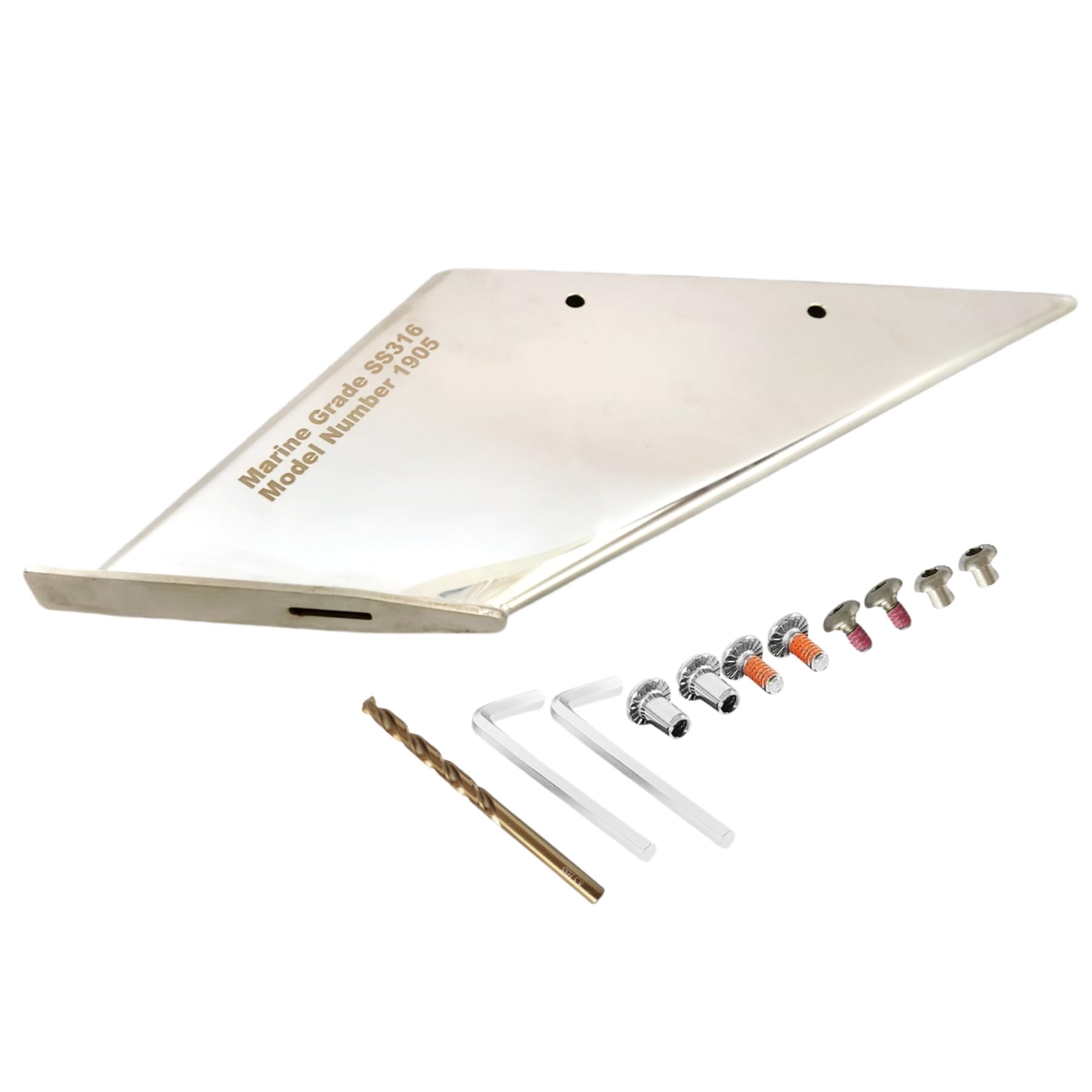 Heurofosh 27341 Skeg Protector Guard Safe for Mercury Mariner 40-50-60 HP 2 & 4 Stroke 1991-Present Stainless Steel Wear Tab 1903