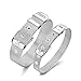Pulsera de acero inoxidable pulsera astilla cinturón hebilla para mujer de 10...