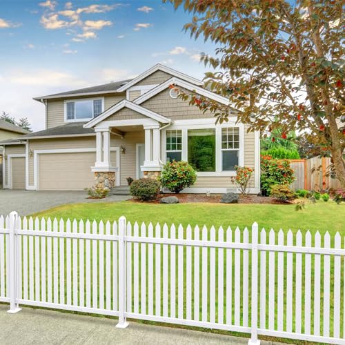 Patio Vinyl Picket Fence White Panels 36" H x 84"
