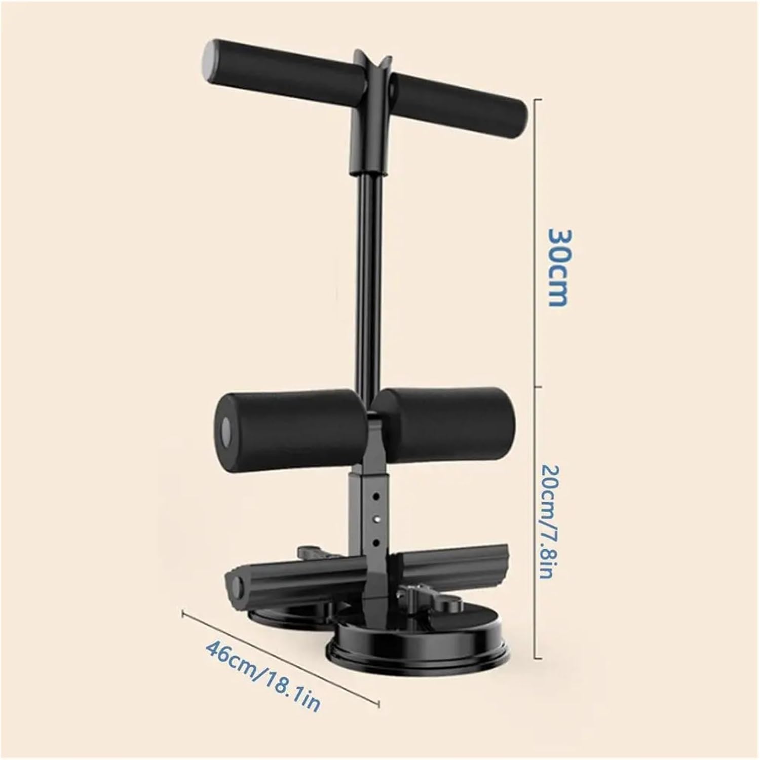 Sit Up Assist Device With Dual Suction Cups, Fixed Resistance Pull Rope, Household Abdominal Exercise Equipment