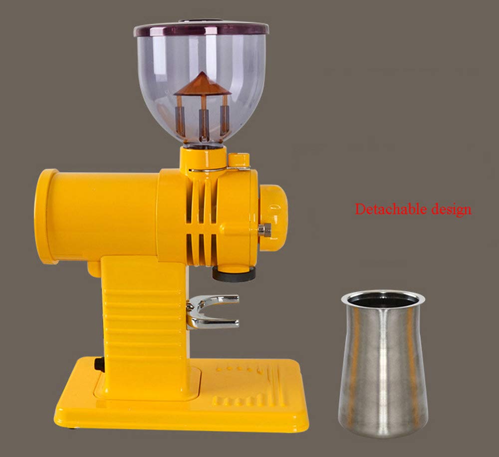 Molinillo de café eléctrico, máquina para moler café, Molinillo automático de muelas para Granos de café, máquina para moler Granos de café en Polvo, 10 Niveles. (Black)