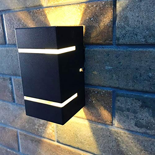 Arandela Frisada 2 Fachos e 2 Frisos Parede Muro G9 Alumínio (Marrom)