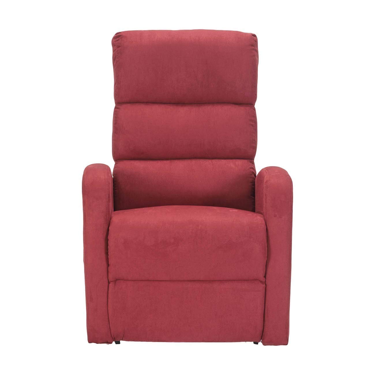 Mon Fauteuil Relax Jessica1 Fauteuil releveur inclinable Dispositif Médical kit 4 Roues siège à Micro-Ressorts Doux fauteuils électriques fauteuils de Relaxation Rouge