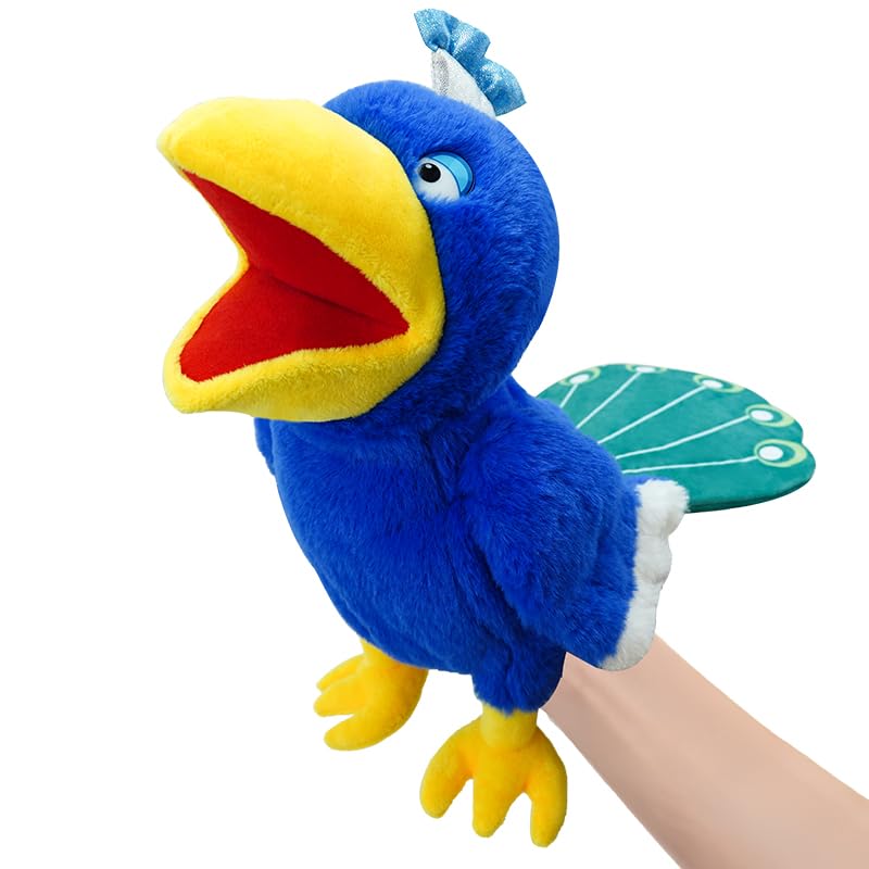 Amazon.co.jp: okegztoa パペット ピーコックハンドパペット、13.8