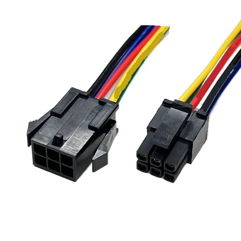 Small 5557/5559 connectors 2/4/6/8/10/12/14/16p Aerial Docking Terminal Connection Wire 15cm Electronic Harness(6p line,5 Sets)