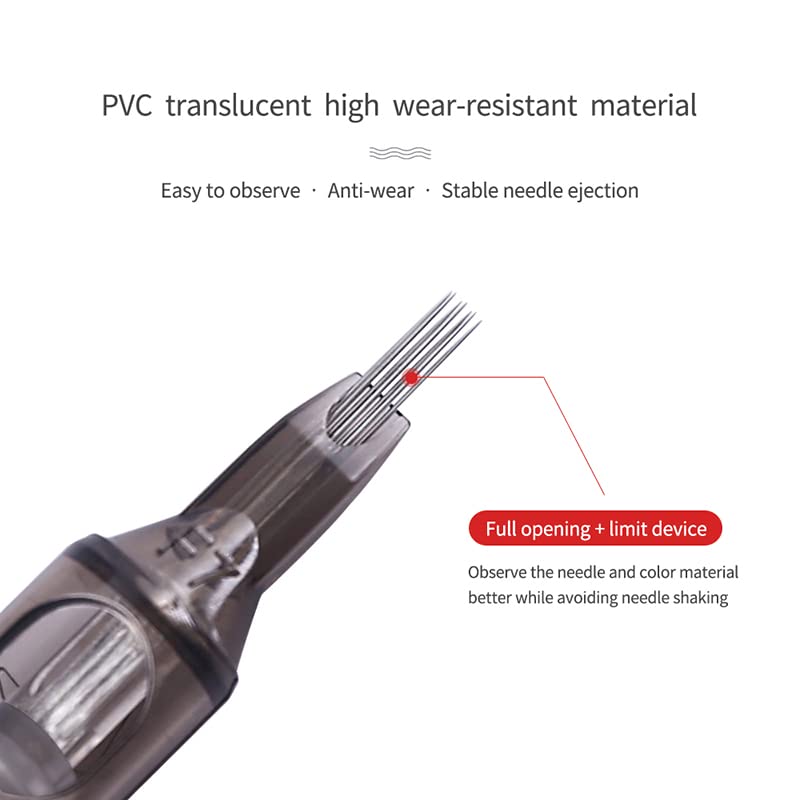 Tatmax Spark Professional Tattoo Cartridge Needles Disposable 20Pcs #12 Standard Size 3 Round liner