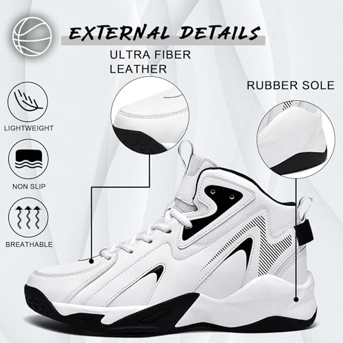 CJSPORX Men's Basketball Shoes Breathable Non-Slip Sneakers Fashionable Sports2