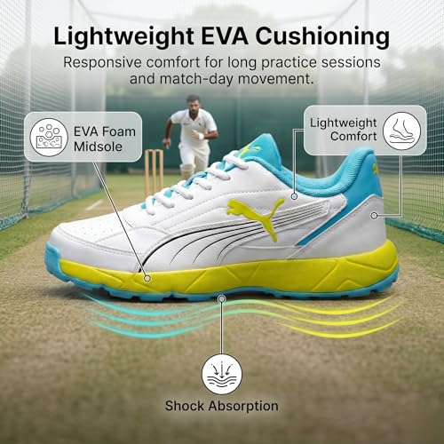 Image of PUMA Men Nu Cricket Shoes | Lightweight Rubber Sports Shoes