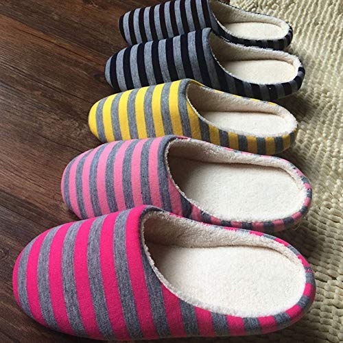 UnitedCAheart Pantufas de inverno de pelúcia macia para uso interno para casa/masculino, pantufas de