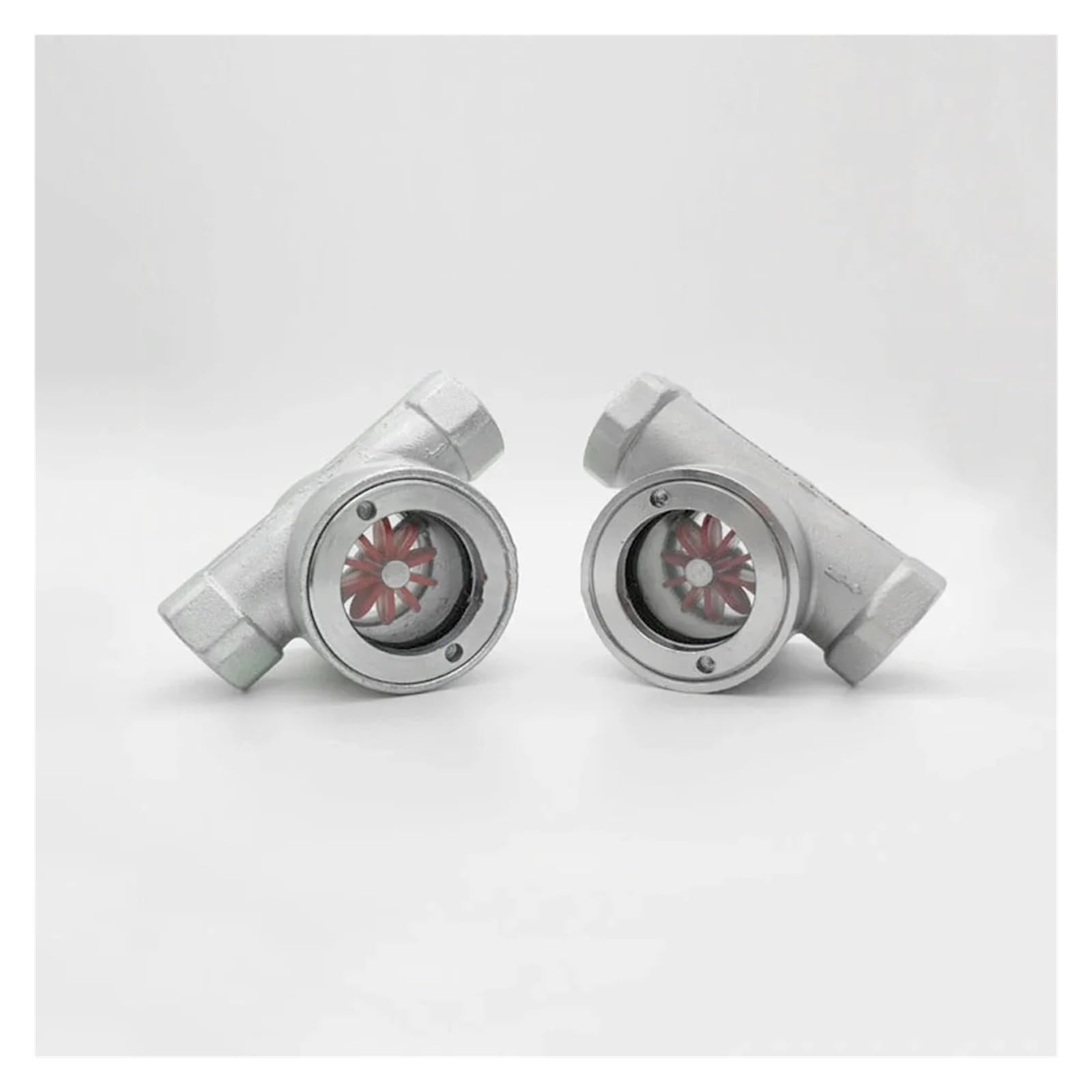 LIUCH 1/4 "3/8" 1/2 "3/4" 1 "1-1/2" 2 "BSPT hembra acero al carbono 201 304 316 indicador de flujo de mirilla de ventana inoxidable con impulsor(316 Stainless Steel,1/2")