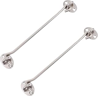 DOITOOL Door Privacy Hook Window Privacy Hook 2pcs Practical s Window Privacy Hooks Window Latch Hooks Door Hook Door Privacy Hook Cabinet Hook