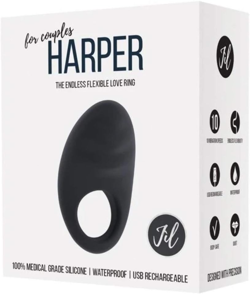 JÌL ANILLO VIBRADOR HARPER NEGRO : SHOTS: Amazon.es: Salud y ...