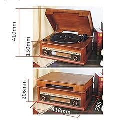 Platine Vinyle Portable LP Tourne-Disque électrique Vintage Lecteur CD Radio Tourne-Disque Bluetooth 3 Vitesses avec Haut-Parleur intégré enregistreur Marron Bonjour - Les Beatles, Paul McCartney, John Lennon, RIngo Starr, George Harrison Platine Vinyle Portable LP Tourne-Disque électrique Vintage Lecteur CD Radio Tourne-Disque Bluetooth 3 Vitesses avec Haut-Parleur intégré enregistreur Marron Bonjour – Image 2