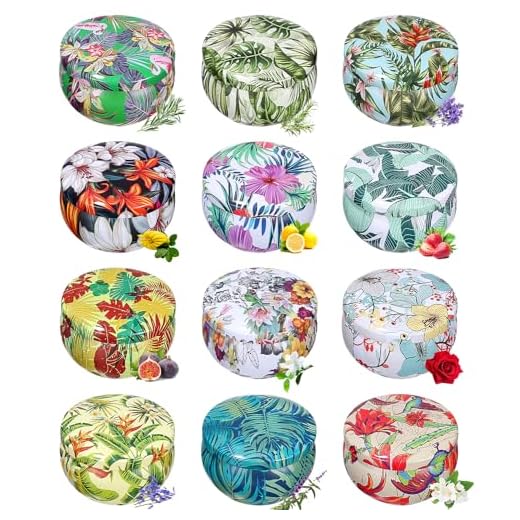 PERMUST Juego de velas perfumadas, juego de 12 velas perfumadas de 2,5 onzas, 100 % cera de soja natural, set de regalo para mujeres para Navidad, cumpleaños, día de la madre, día de San Valentín