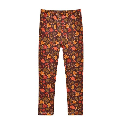 Aflyko Festive Girls' Leggings Kids Workout Pants Dance Tights Ankle Length 4-10T