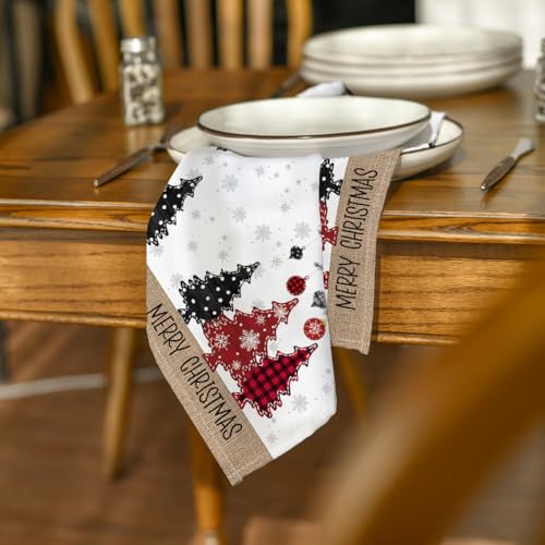 Servilletas de tela Horaldaily Navidad 18 x 18 pulgadas, juego de 4 miniatura 5