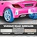 Aosom Mercedes SLC 300 Licensed Kids Electric Car with Remote Control, 12V Battery Powered Kids Ride on Car with Music, Lights, Suspension for 3-6 Years Old, Pink