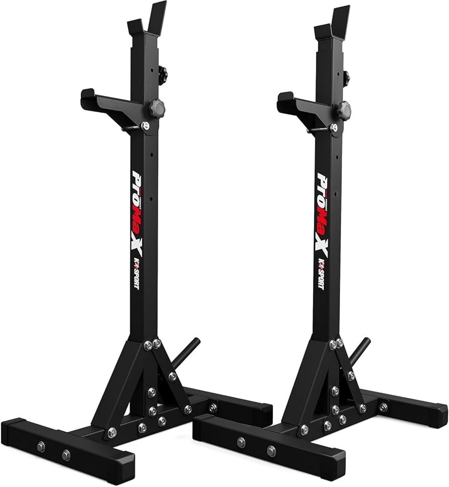 K-Sport Squat Rack Weight Adjustable Lifting Stand Barbell Home Gym Equipment Portable Fitness Training Machines Workouts Exercise