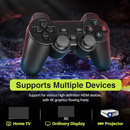 Retro Gaming Console, Plug and Play Video Game, Nostalgia StickGame, Wireless Retro Play Game Console Built in 20000+ Games, 4K HDMI Output, 9 Classic Emulators, with Dual 2.4G Wireless Controlle - Image 5