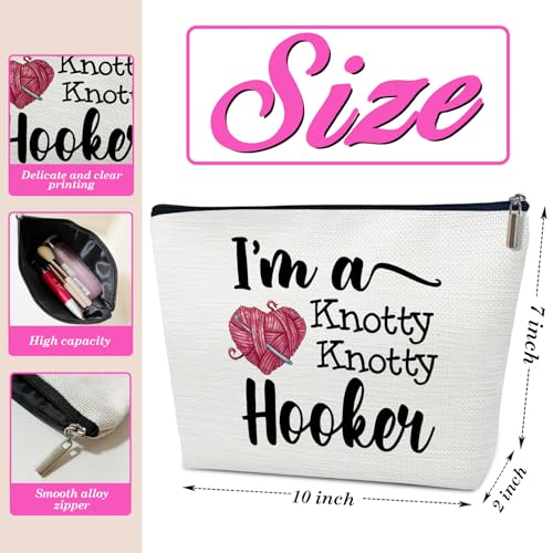Gifts for Crochet lovers, Knitting Bags for Crocheting, I'm A Knotty Knotty Hooker, Gifts for Knitting Accessories Yarn Bag2