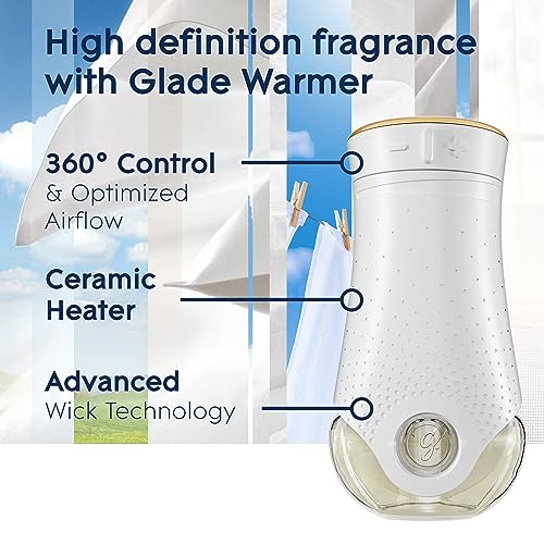 glade plugins refills air freshener scented and essential oils for home and bathroom clean linen 335 fl oz 5 count