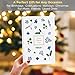 Journal for Women, Embroidered Linen Hardcover Notebook, A5 Journals for Writing & Sketching, Half Blank & Half Lined Journal, Aesthetic Writing Journal with Pen & 200+Stickers, Gift Set for Women