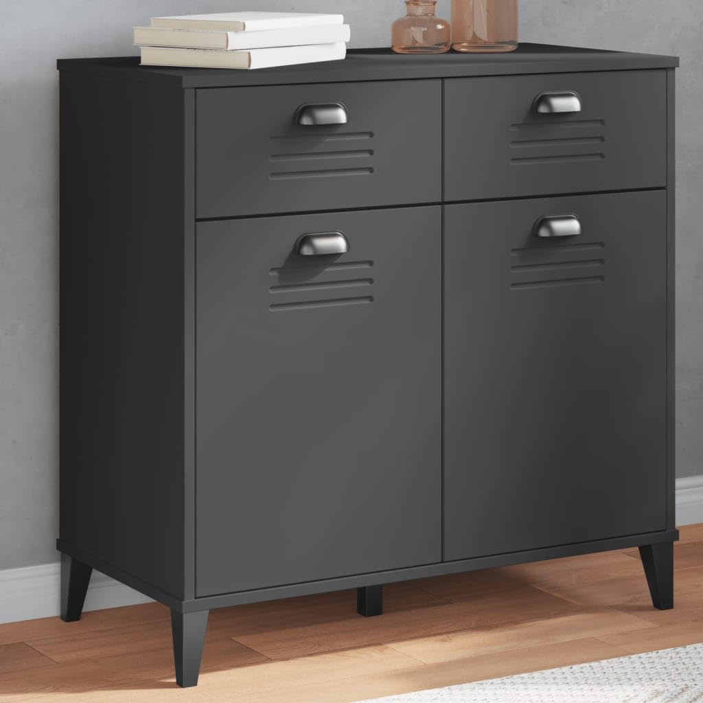 Credenza VIKEN antracite, 80 x 40 x 80 cm, in legno
