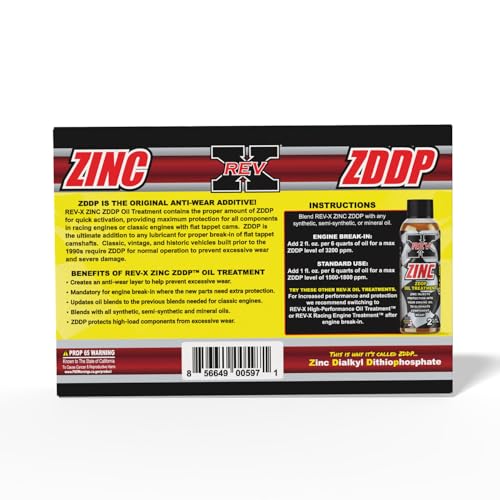 Fórmula rica en zinc y fósforo del Aditivo ZASTION REV-X ZDDP, 5 unidades 4