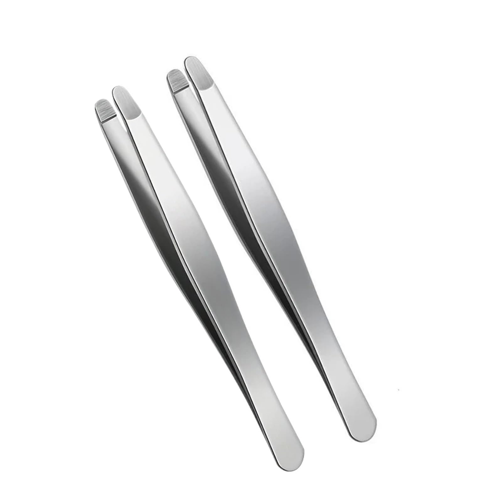 Zgxnyi One Color Eyebrow Tweezers Heavy-Duty Stainless Steel Professional Eyebrow & Facial Hair Tweezers With Sharp Tips - Compatible For Eyebrows(2 Pcs)