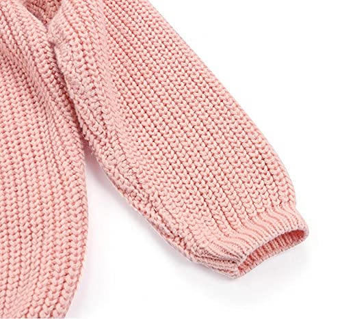 Chengchuang Newborn Baby Girls Boys Sweatshirt Blouse Pullover Knit Sweater Warm Crewneck Long Sleeve Tops For Infant Toddler (Pink, Age 12-18 Months) #TOP4