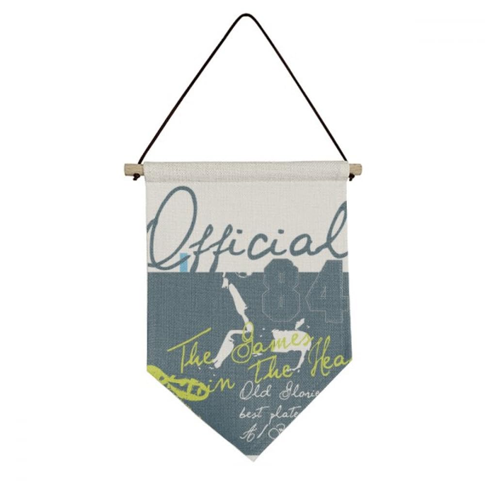 Official Football soccer Sports Canvas Flag Hanging Wall Art Decor Banner