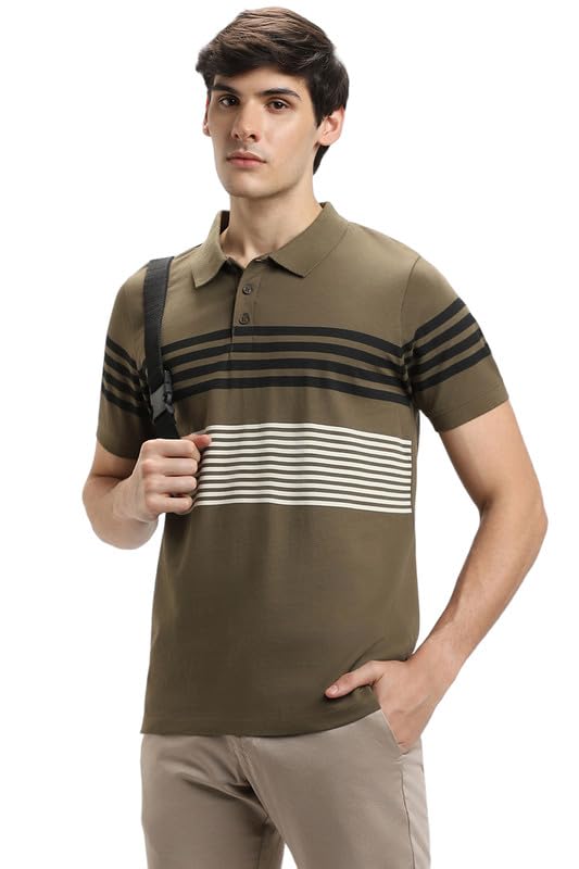 Image of Dennis Lingo Men Cotton Slim Fit Polo Half Sleeve T-Shirt