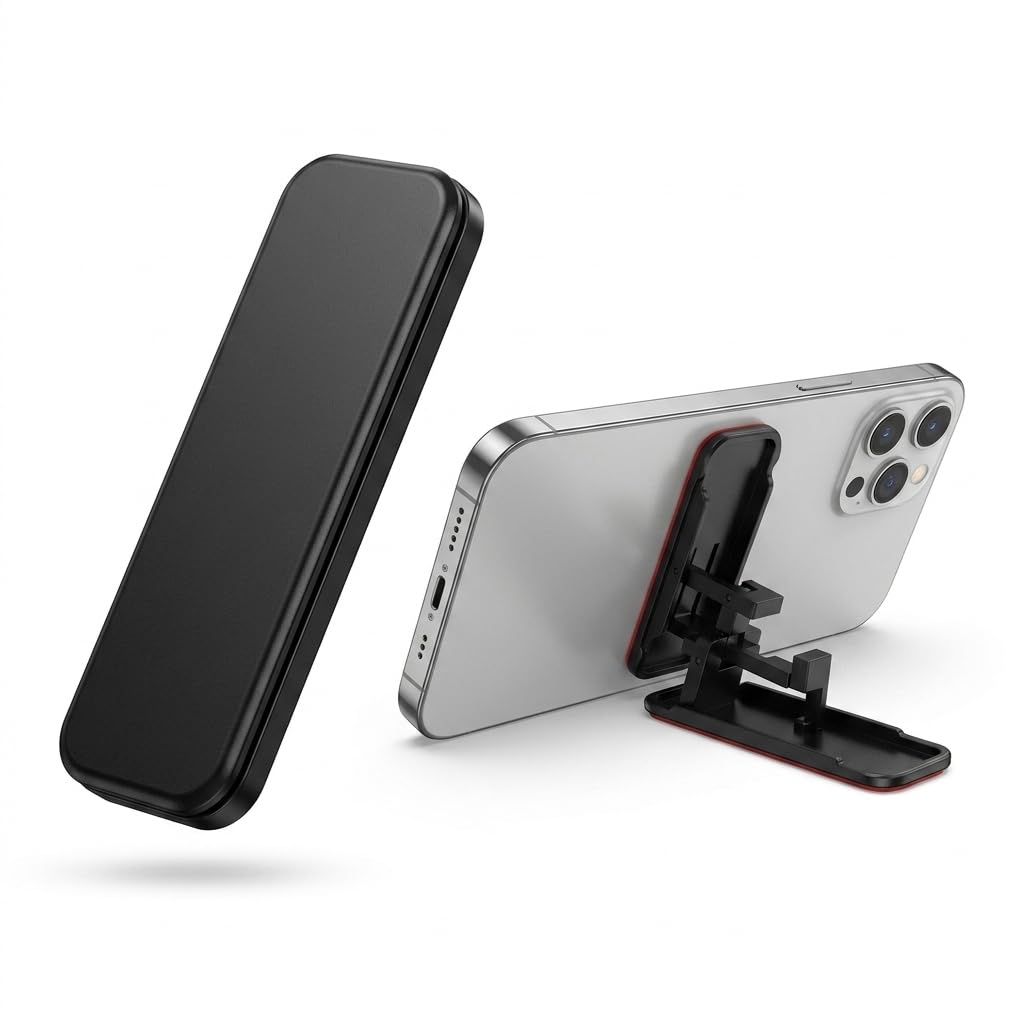 ZORBES® Ultra-Slim Self-Adhesive Phone Stand with Foldable Kickstand, Adjustable Angle Strong Adhesive Phone Holder for Hands-Free Viewing, Video Calls & Desk Use for All Smartphones-picture-20