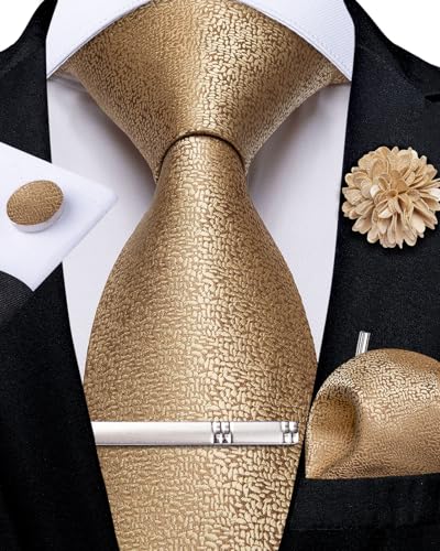 Image of DiBanGu Silk Zipper Ties for Men, Formal Pre-tied Necktie | Adjustable Tie,6PCS,Various Design Styles,Jacquard Woven,Skin-friendly,Practical Gift,Great for Wedding Party,Business Formal