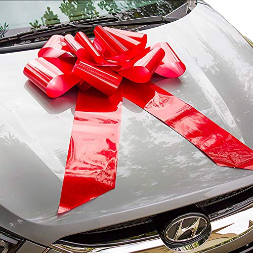 HONGJUYUAN Big Red Car Gift Wrapping Large Bow High Quality Easy Pull Bow